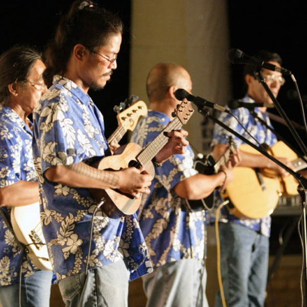 People playing music in Saipan.